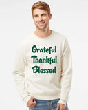 Grateful Thankful Blessed Unisex Crewneck Sweater