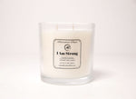 Vanilla Coconut "I Am Strong" Affirmation Candle- 17.5 oz