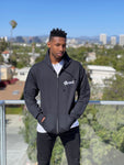 Black Zip Up Hoodie with blessed logo